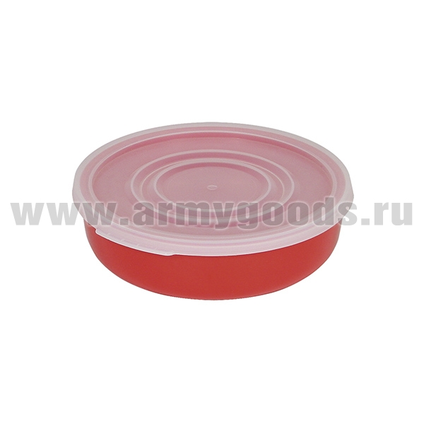 Миска пластиковая с крышкой (0,6 л)