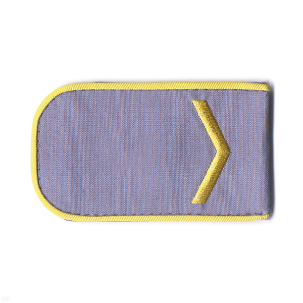 Погоны РЖД вышит. шелк. голубые (1 лычка)