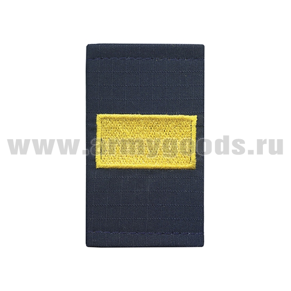 Ф/пог. Полиция темно-синие (ткань Rip-Stop) вышит. желт. (ст. сержант) на липучке (пластик)
