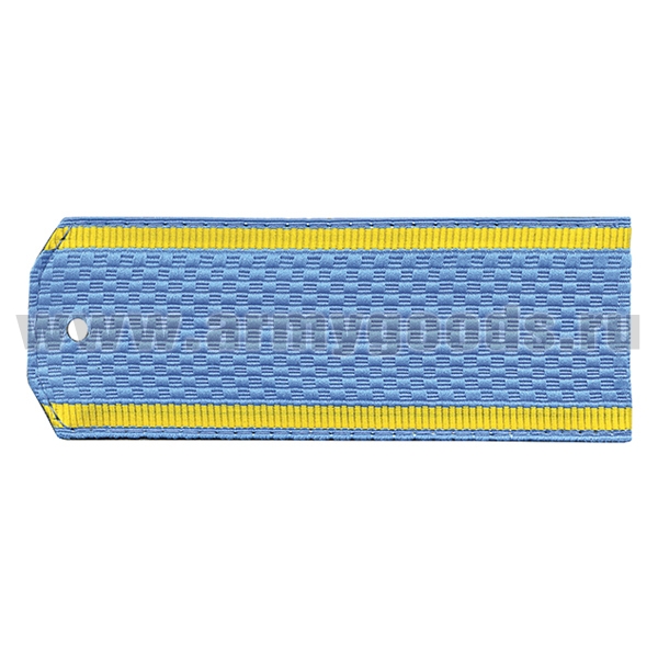 Погоны голуб. курсант. без «К» кант желтый (ВВС)