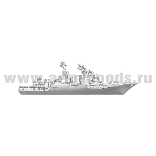 Зажим для галстука мет. БПК (лат.) серебр.