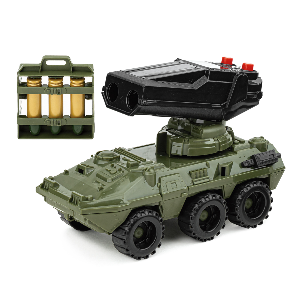 Игрушка пластмассовая БТР «НП-02» с ракетной установкой и боеприпасами (1506) 20x10x14,5 см