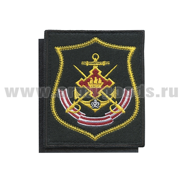 Шеврон вышит. Ленинградская ВМБ (щит) на липучке (приказ № 300 от 22.06.2015)