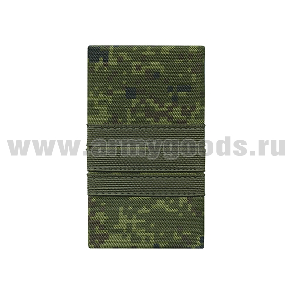 Ф/пог. русская цифра с нашит. текстильным галуном оливк. (сержант) на липучке (пластик)