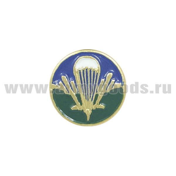 Значок мет. Эмбл. ВДВ кругл., на пимсе (алюмин.)