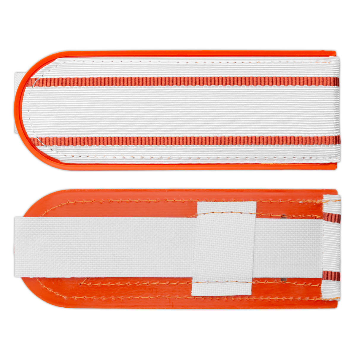 Погоны бел. (оранж. кант) 2 оранж. пр. (МЧС) на пластике