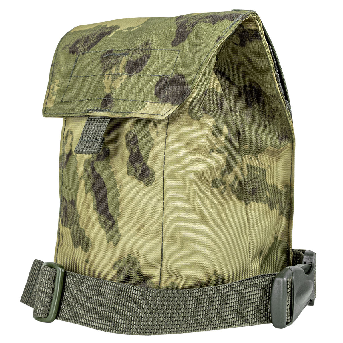Чехол для противогаза на бедро "мох" (A-TACS FG) (с системой крепления "MOLLE")
