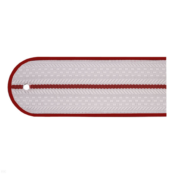 Погоны белые (крап. кант) 1 крап. пр. (ФСИН на белую рубашку) пластик