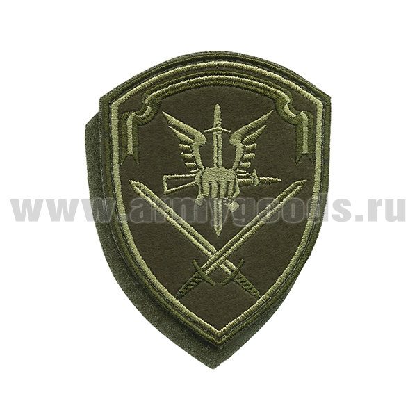 Шеврон вышит. Росгвардия Северо-Западный ВО (Органы управления сил специального назначения) полевой  на липучке