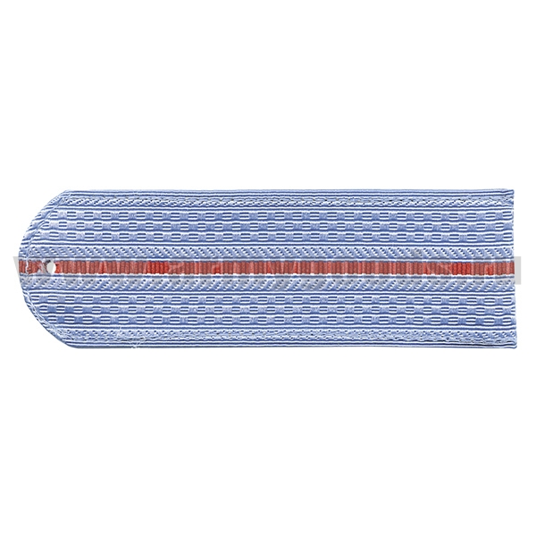 Погоны серо-голубые 1 красн. пр. без канта (Полиция (ОВД) на рубашку) нов/обр (на пластике)