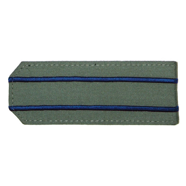 Погоны из рубаш. ткани светло-оливк. с 2 вышит. вас. просв. на рубашку