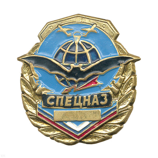 Значок мет. Спецназ (летуч. мышь на фоне глобуса)