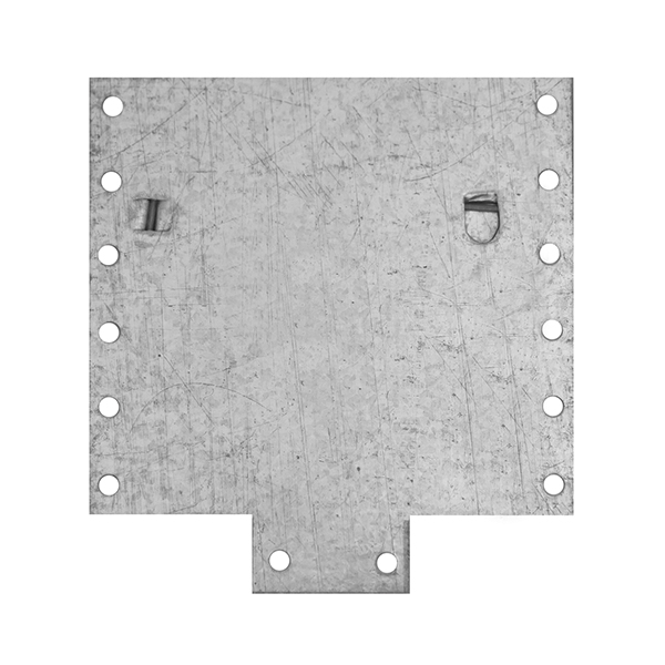 Основа под орденские планки (высота 12 мм, 3 награды в ряд, ст/обр, на булавке) №19