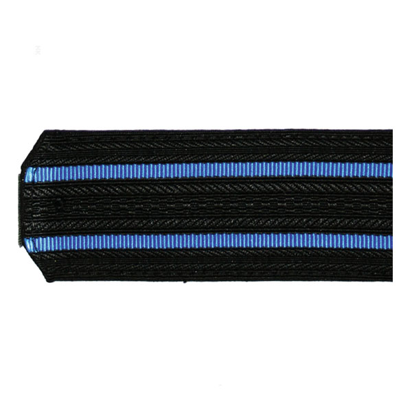 Погоны черн. 2 голуб. пр. (на плащ)