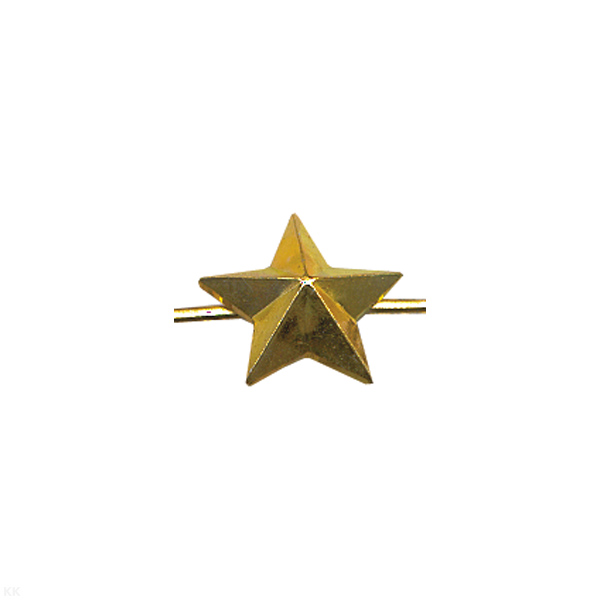 Звезда на погоны мет. 13 мм зол.