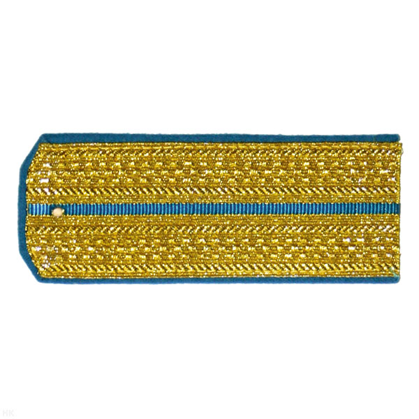 Погоны парад. зол. мет. 1 голуб. пр.