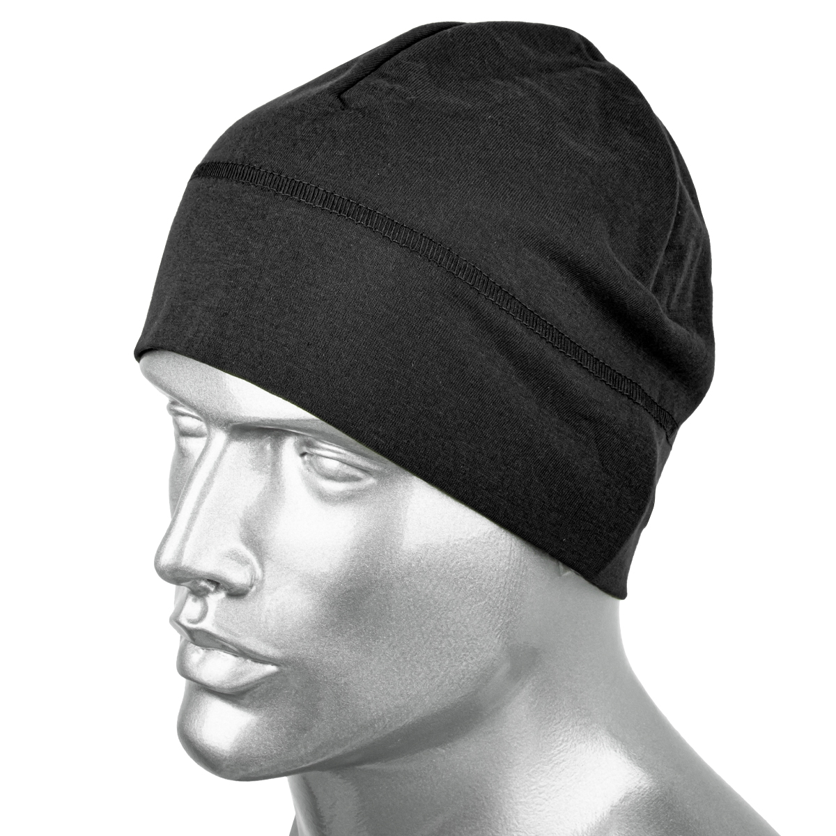 Шапка трикотажная черная