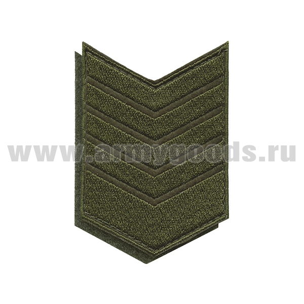 Нашивки вышит. (оливк. фон, оливк. вышивка) для контрактников 9 год (на липучке)