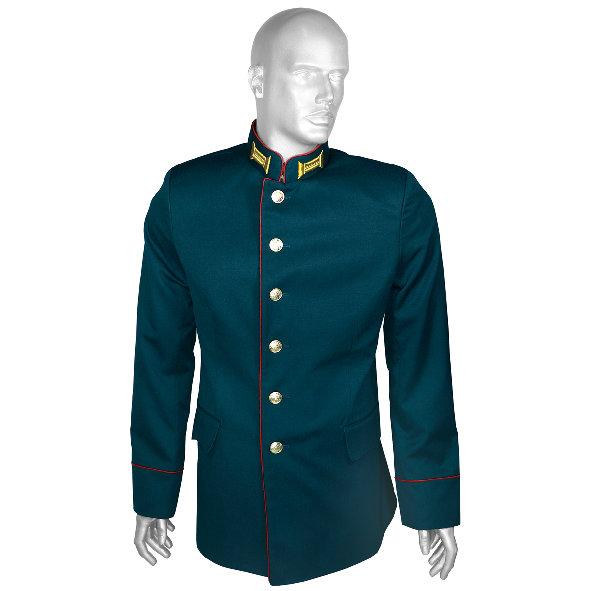 Китель мужской п/ш МО парадный "морская волна" (воротник-стойка) ТУ 858-6521-2018 ("маломерка") р-ры с 62