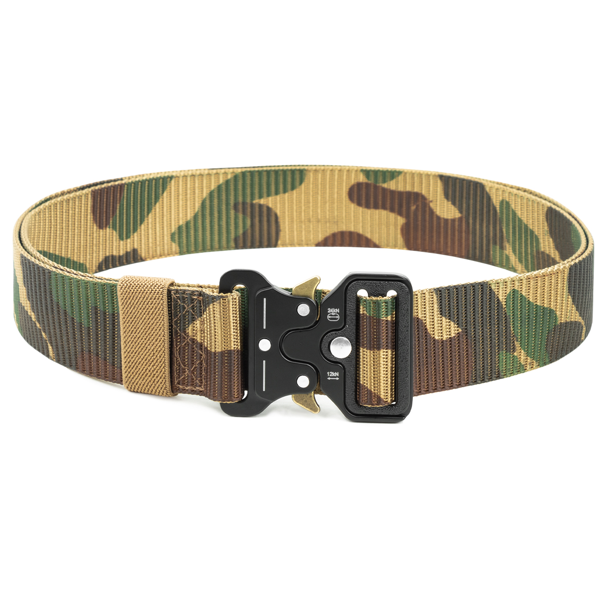 Ремень тактический (ширина 35 мм) "мультикам" с мет. пряжкой-"коброй"