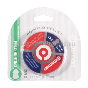 Пули Crosman Pointed Field hunting/Wadcutter 4,5 мм (250 шт.)