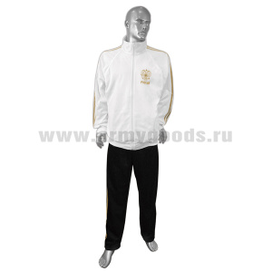 Костюм спортивный Россия (ч/б) суперэластик полиэстер