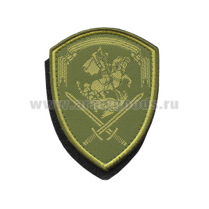 Шеврон тканый Росгвардия Северо-Западный ВО (Управление) полевой на липучке