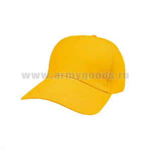 Бейсболка желтая