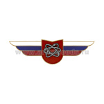 Значок мет. Должностной знак командира учебной воинской части и другого воинского формирования (ядерное обеспечение) (№106)