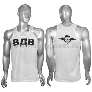 Майка белая с надп. краской ВДВ