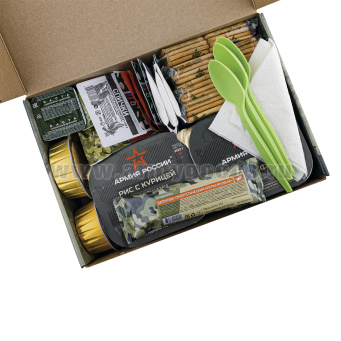 Сухпаек Армейские будни Солдатский (КНПС-У) срок годности до 12.2026