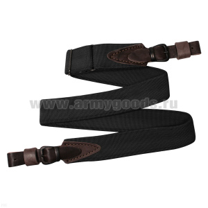 Ремень оружейный Рысь (нейлон; нескользящий слой на 2 сторонах; регулируемый) черный