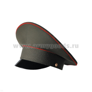 Фуражка с высокой тульей ВС оливковая с красным кантом