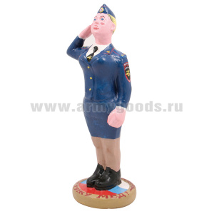 Фигурка гипсовая Девушка - офицер Полиции