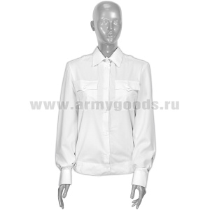 Рубашка форм. офиц. женская (дл.рук.) белая Полиция