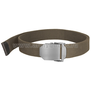 Ремень брючный тесьма (ширина 37 мм) с мет. пряжкой светло-коричневый