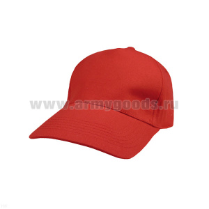 Бейсболка красная