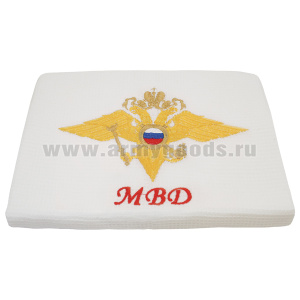 Пол-це вафельное двойное вышитое МВД