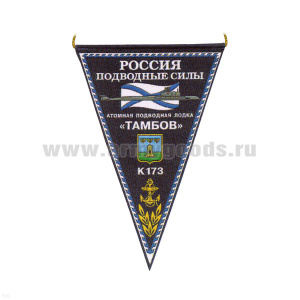 Вымпел пластизол. Россия Подводные силы АПЛ К-173 Тамбов