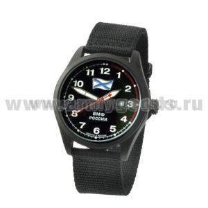 Часы наручные кварцевые "Спецназ" (серия "Атака") ВМФ России Андреевский флаг (цвета циферблата и ремешка в ассортименте)