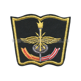 Шеврон вышит. ВАС нов/обр (книжка) черный фон