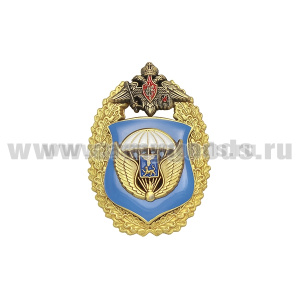 Значок мет. 76 гв. ДШД (щит в венке с орлом ВДВ)