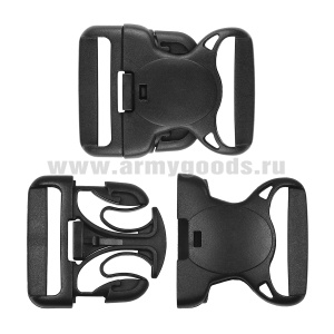 Пряжка пласт. (фастекс) 50 мм с усиленной фиксацией (черная)