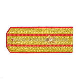 Погоны парадные золотые (металлиз.) с 2 красн. просв., вышит. канителью (майор)