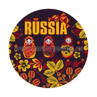 Наклейка круглая (d=10 см) RussiaTeam
