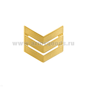 Лычка пласт. ВС Сержант зол.