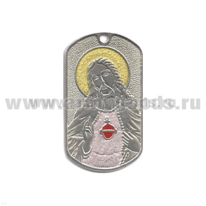 Жетон (нерж. ст., эмал.) Иисус (католический)