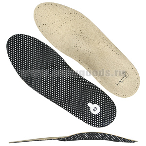 Стельки Путник (нат. кожа) / Lum203S (велюр) противонагрузочные ортопедические