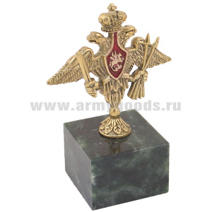 Статуэтка (литье бронза, камень змеевик) орел РВСН РФ
