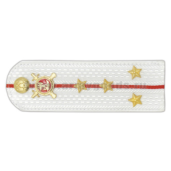 Погоны Полиции (ОВД) на белую рубашку (без канта), укомпл. мет. фурнитурой (капитан) пластик